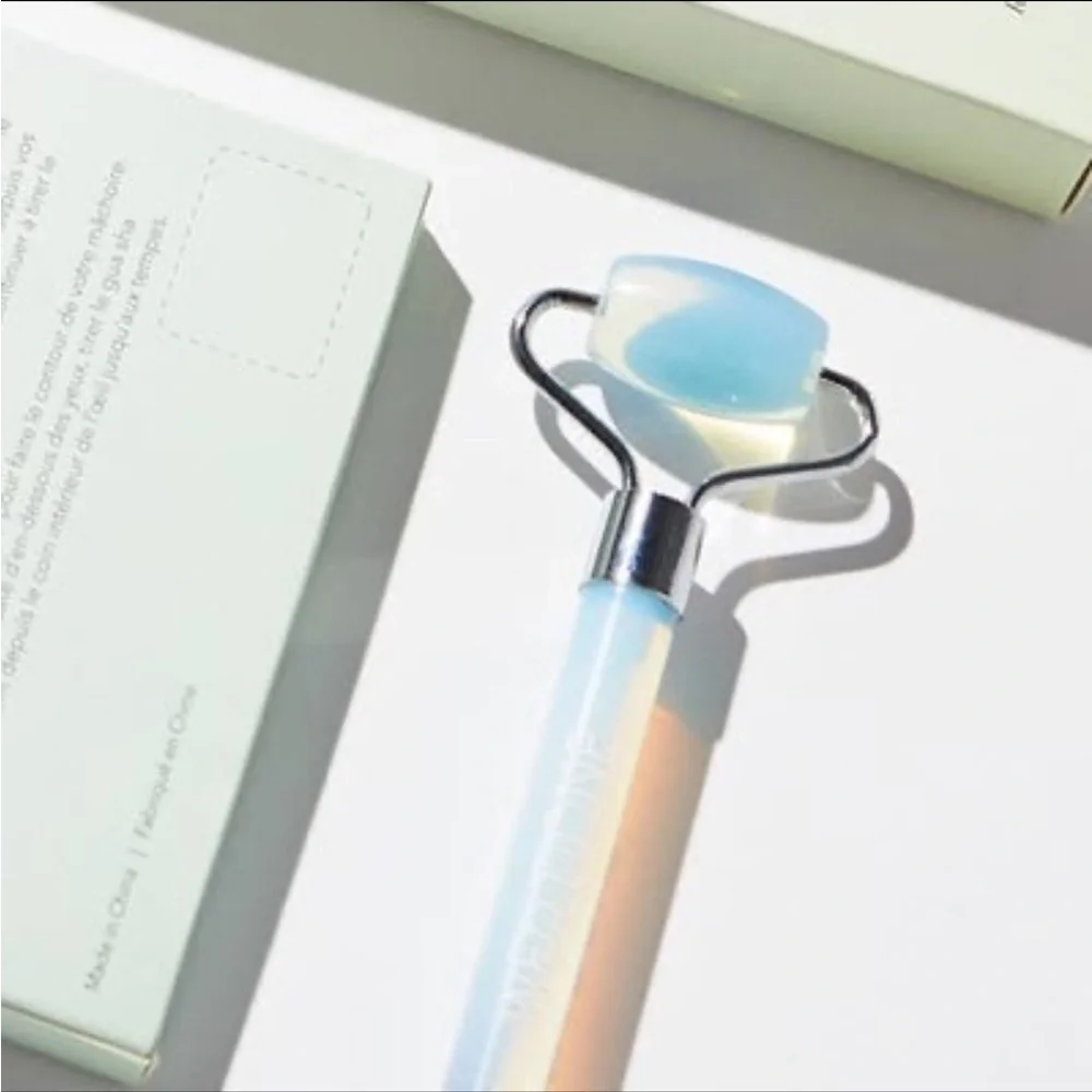 Anthropologie Well Done Opal Crystal Facial Roller